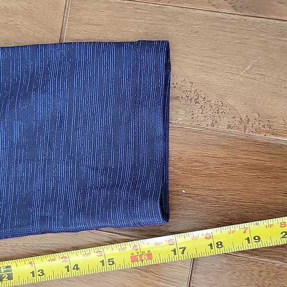 Outdoor Voices Cropped Legging Heathered Blue Gray Small Tech Sweat Two-Tone - Picture 9 of 9